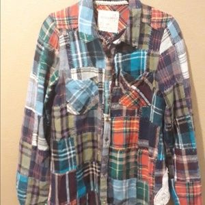 Free People Lost in Plaid Flannel